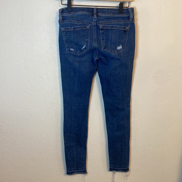 American Rag womens juniors ripped skinny jeans distressed cute medium wash - Picture 5 of 6